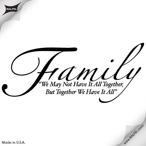 the word family is written in black on a white background with swirls around it