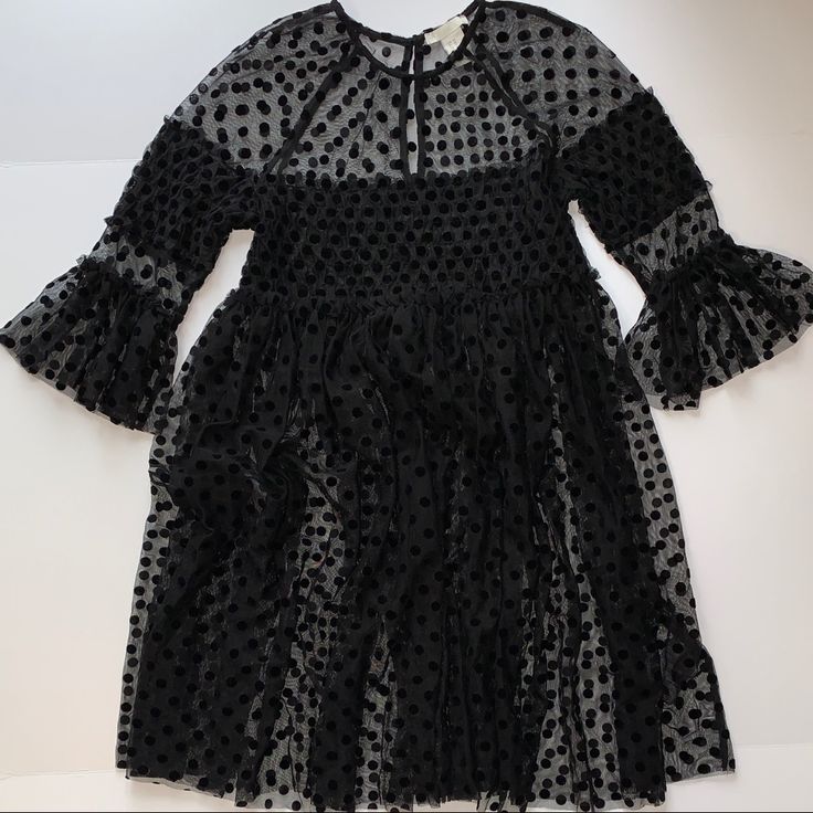 H&M Black Tulle Polka Dot Dress Nwot - Never Worn Please Note The Dress Is Sheer (Refer To Pictures) Pet Free & Smoke Free Home H&m Party Dresses With Ruffles, H&m Spring Evening Dresses, H&m Evening Dresses For Spring, Fitted Ruffled H&m Dress, H&m Black Mini Dress For Party, H&m Ruffled Dress For Brunch, H&m Spring Party Dresses, H&m Midi Dress For Spring Party, H&m Black Mini Dress For Evening