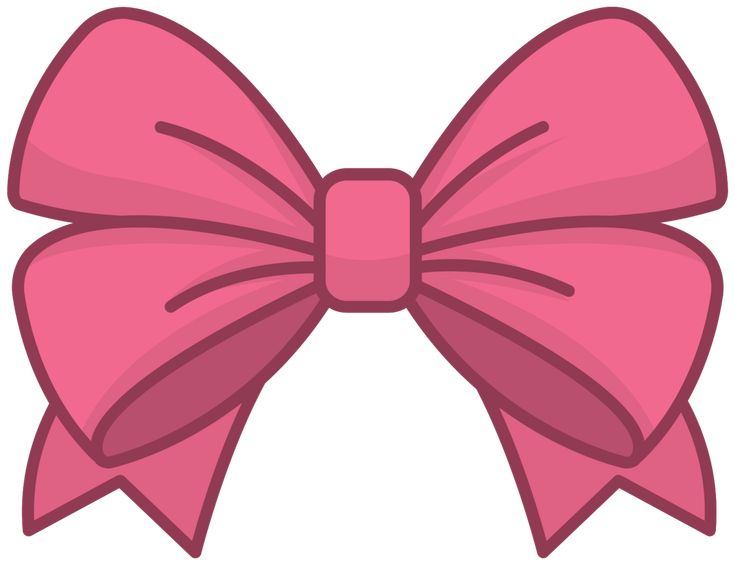 a pink bow clipart on a white background with no background for text or image