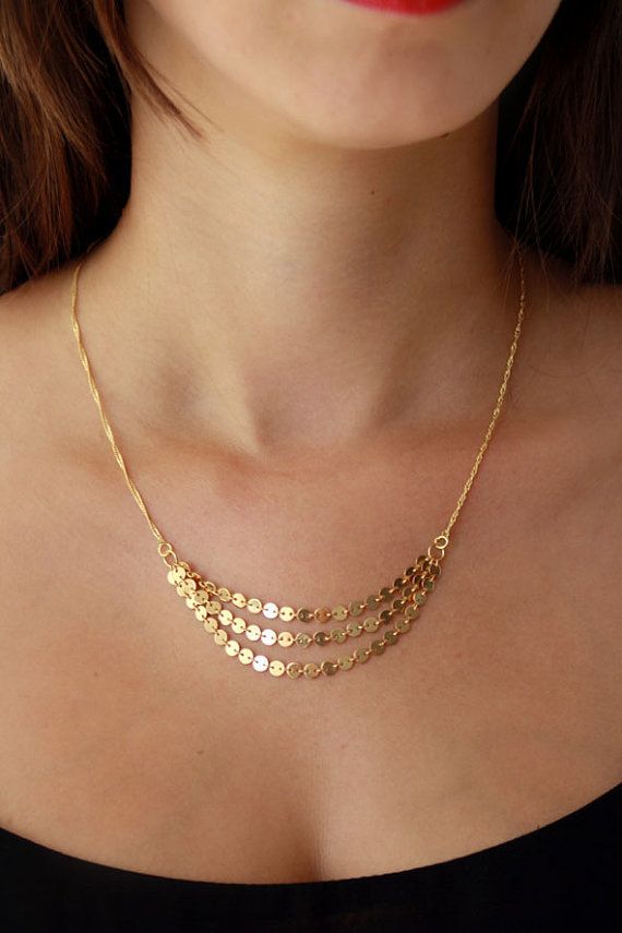 Delicate Necklace Gold, Gold Filled Necklace, Gold Pendant Jewelry, Gold Fashion Necklace, Gold Jewelry Simple, Gold Jewellery Design Necklaces, Classy Jewelry, Gold Earrings Designs, Necklace Unique