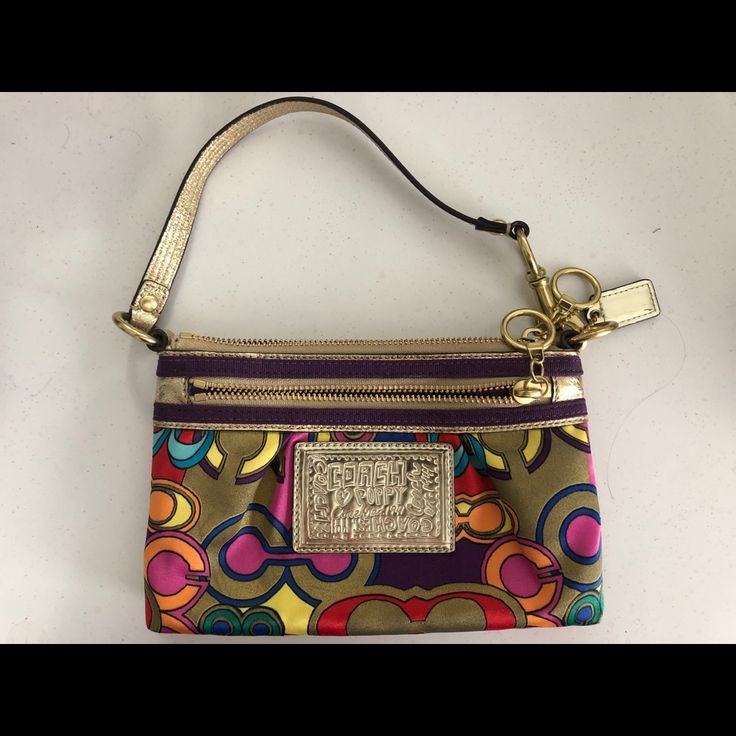 Colorful Coach Printed Bag Never Used Great Condition Mini Bag Coach Bags With Zipper Pouch, Coach Bags With Zipper Pouch For Everyday, Coach Bag With Zipper Pouch For Everyday Use, Coach Travel Bag With Zipper Pouch, Multicolor Coach Bag For Travel, Multicolor Coach Shoulder Bag For Everyday Use, Coach Multicolor Shoulder Bag For Everyday, Trendy Multicolor Coach Shoulder Bag, Coach Multicolor Everyday Bag