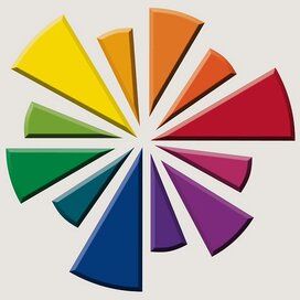 the color wheel is shown with different colors