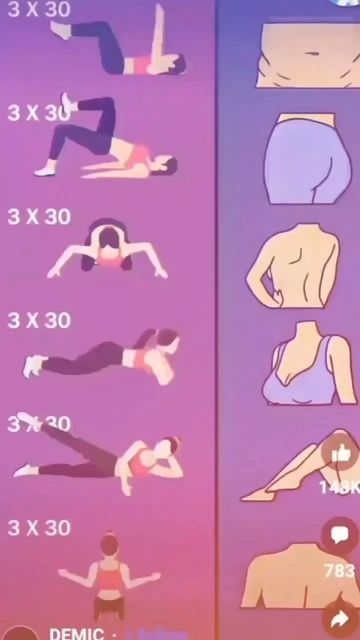 a poster showing how to do the same exercise