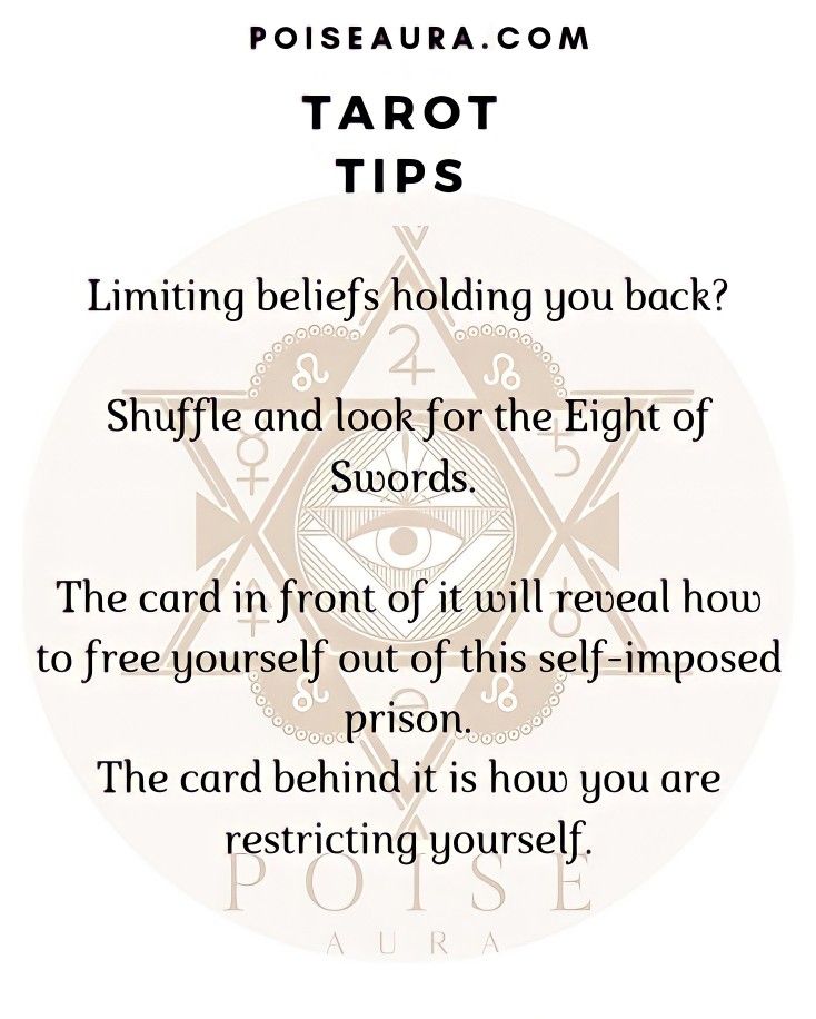 a poem with the words tarot tips on it