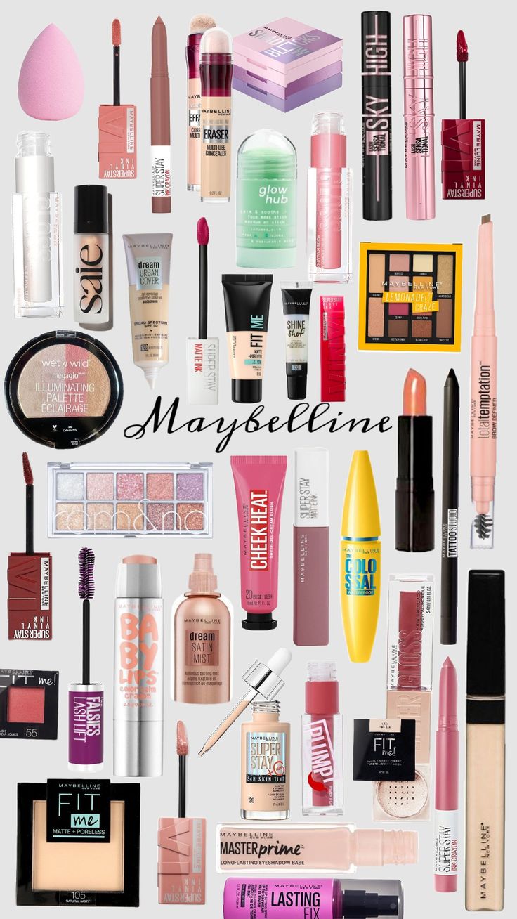 Maybelline Inspi Maybelline Aesthetic, Maybelline Makeup Products, Maybelline Eyeshadow Palette, Maybelline Eyeshadow, Shopping Wishlist, Makeup List, Cute Easy Doodles, Easy Doodles, Maybelline Makeup