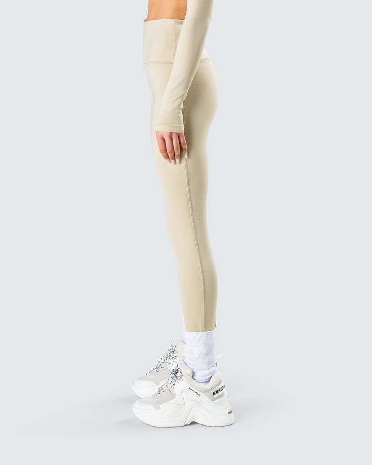 Get active in all the best ways in these khaki leggings 😏 Made from compression stretch jersey fabric and complete with a high rise and skinny leg fit - these leggings are a perfect go-to for an everyday look 🤍 Khaki Athleisure Activewear For Workout, Stretch Khaki Activewear For Workout, Khaki Stretch Activewear For Workout, Sporty High Rise Compressive Tights, Compressive High Rise Sporty Tights, Sporty Compressive High Rise Tights, Fitted Khaki Sporty Activewear, Sporty Fitted Khaki Activewear, Sporty High-rise Compression Tights