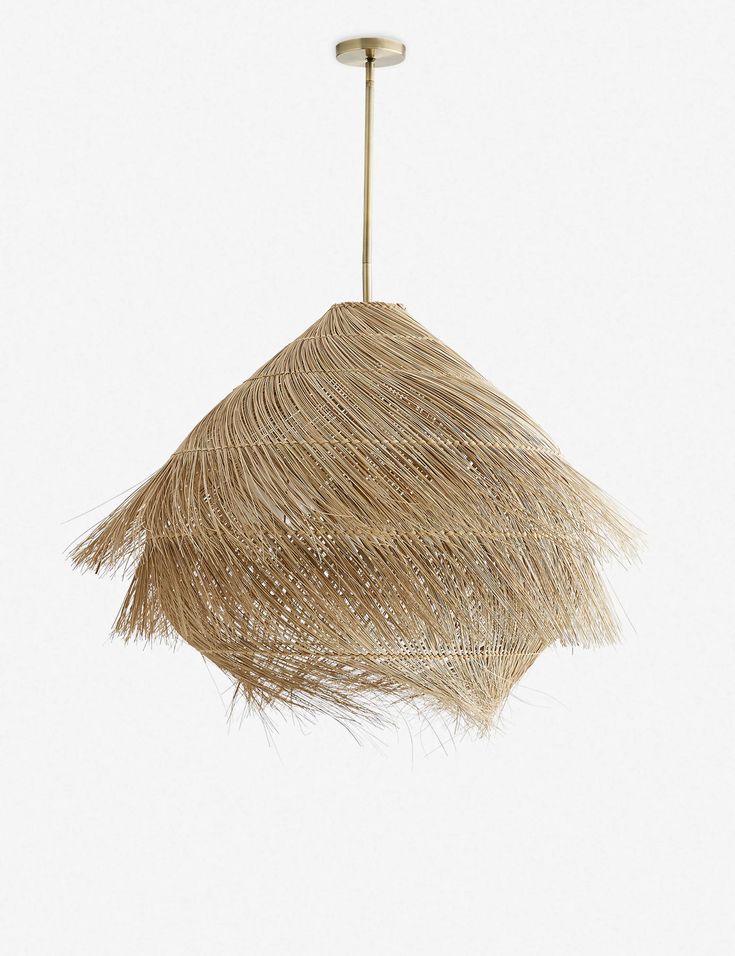 Ashburn Woven Pendant Light by Arteriors Arteriors Furniture, Sleek Decor, Nordic Chandelier, Brass Pipe, Lulu And Georgia, Traditional Chandelier, Boho Pendant, Hanging Pendant Lights, Nassau