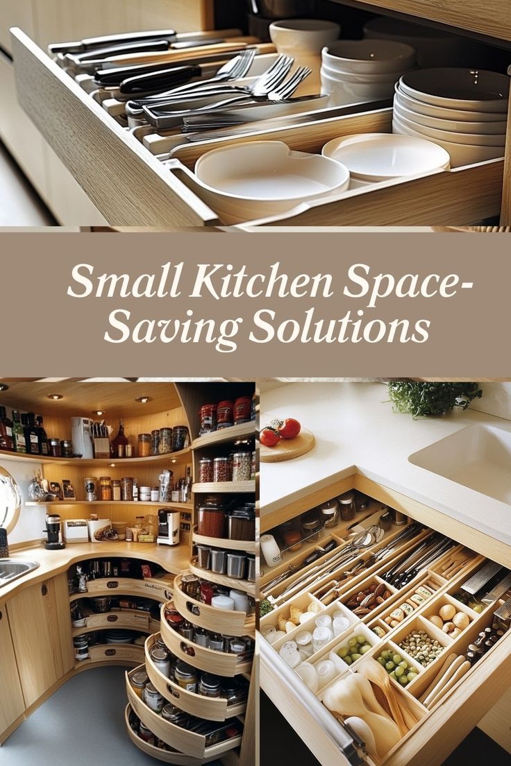 small kitchen space - saving solutions for the homeowners and their families to use