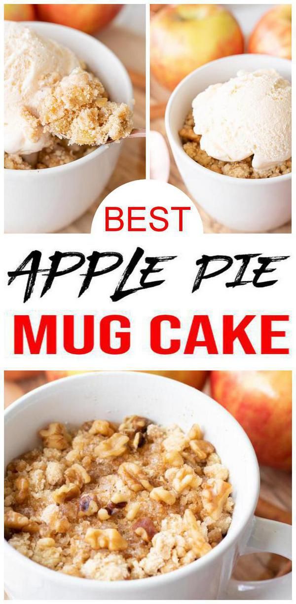 the best apple pie mug cake recipe