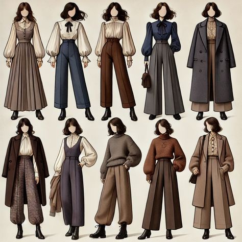 Author Outfits Style, Outfit Aesthetics Types Women, Period Clothing Comfy, Mr Darcy Outfit, Professor Wardrobe Women, Lawyer Winter Outfit, Ethereal Fall Outfits, Dark Academia Outfit Ideas Women, Modern Outfits For Women Classy