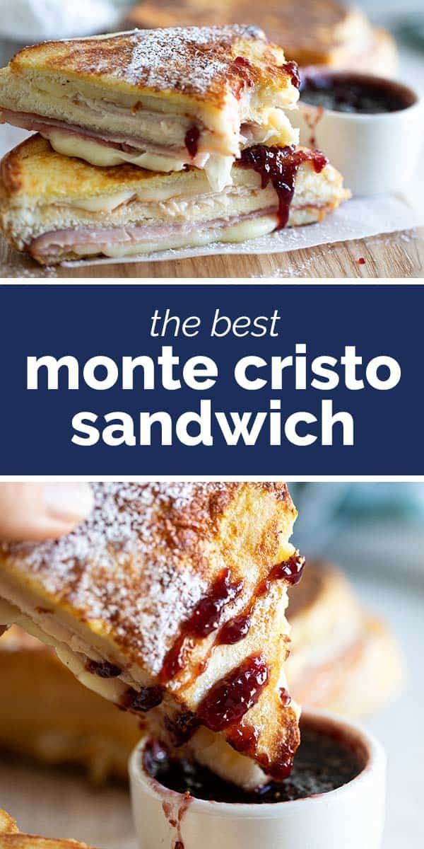 the best monte cristoo sandwich recipe is made with fresh fruit and powdered sugar