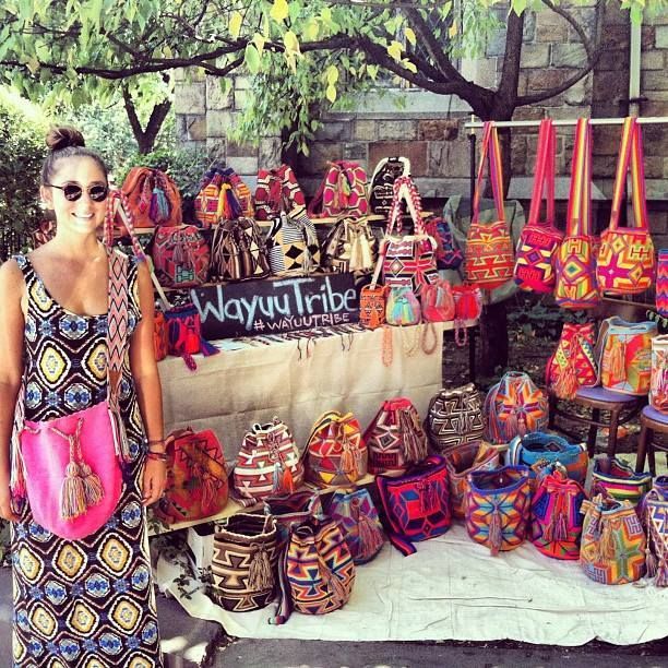 Wayuu_Tribe_Mochila_Bags_Brooklyn Chila Bags, Fort Greene Brooklyn, Fair Isle Crochet, Summer Beach Looks, Brooklyn Newyork, Hot Pink Bag, Embellished Shoes, Wayuu Bag, Hippie Bags