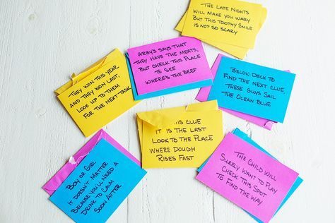 colorful sticky notes with words written on them