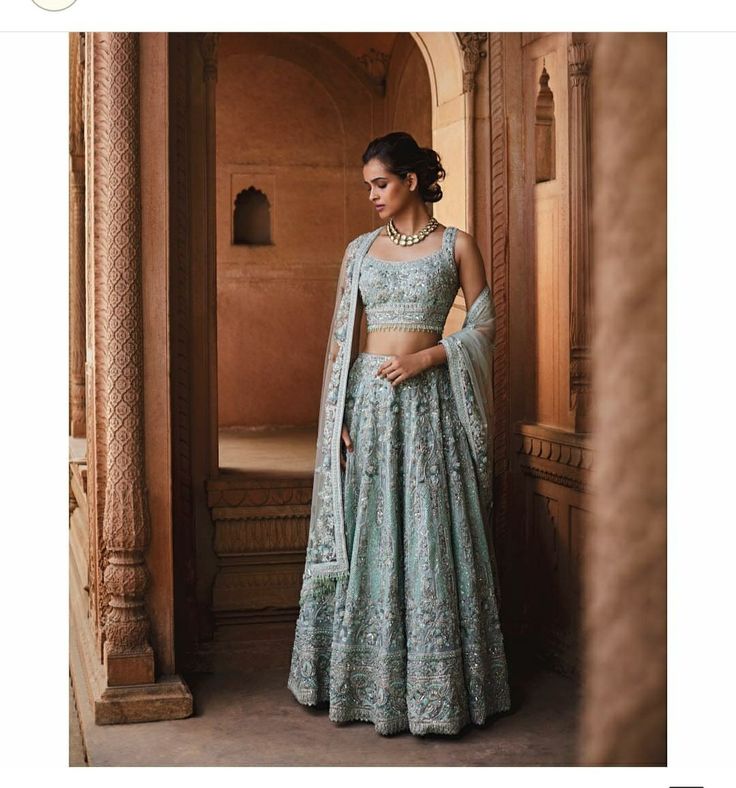 @raashik99 Frontier Raas, Trail Dress, Strap Blouse, Indian Wedding Gowns, Mint Grey, Zardozi Work, Organza Lehenga, Indian Wedding Planning, Pakistani Bridal Dresses