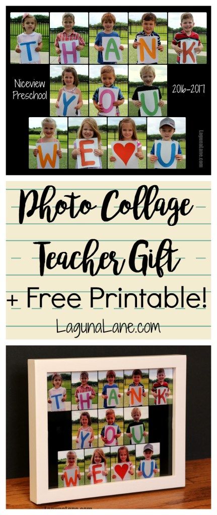 a collage of pictures with the words photo collage teacher gift and free printable