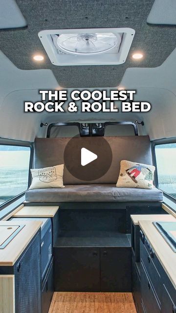 the coolest rock and roll bed in this camper