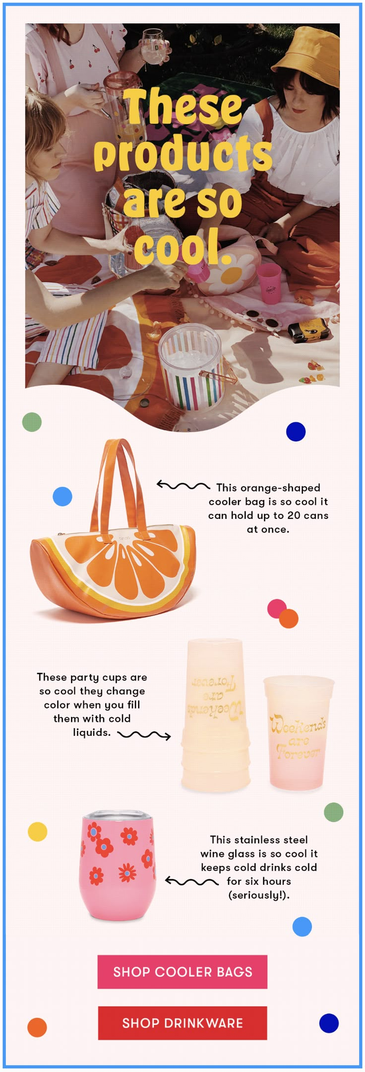 an advertisement with oranges and other items on the front, including cupcakes