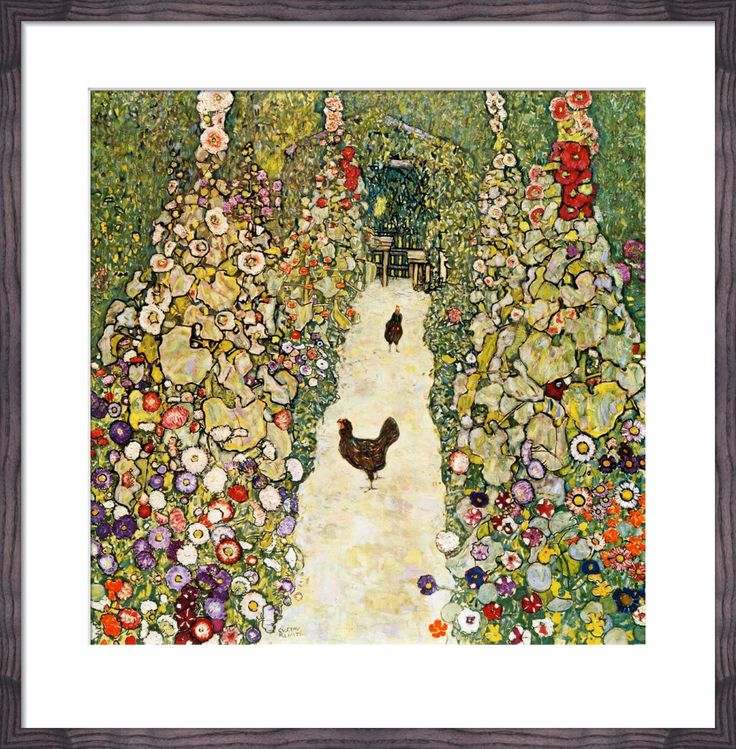 an image of a painting that looks like it is made out of flowers and birds