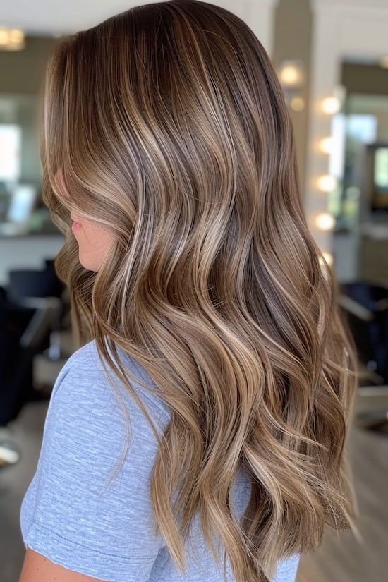 Hair Coloring For Brown Hair, Cute Highlights For Light Brown Hair, Hair Inspiration Color Brown Highlights, Very Little Highlights Brown Hair, Carmel Highlights On Brown Hair Light, Hair Inspo For Brown Hair, Teddy Brown Hair With Highlights, Apple Pie Blonde Hair, Soft Brown With Blonde Highlights