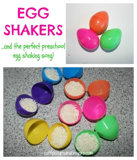 egg shakers and the perfect preschool egg shaving song