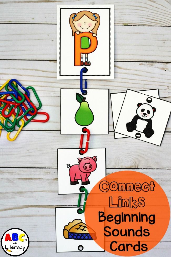 connect links for beginning sounds cards with pictures