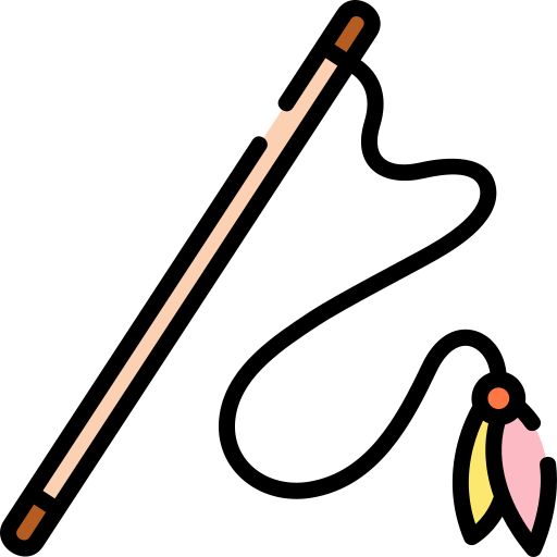 a drawing of a fishing rod with a fish hook attached to it's end