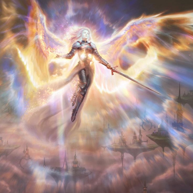 Warrior Angel, Spirit Realm, Super Powers Art, Angel Warrior, Ange Demon, Magic Aesthetic, Angels And Demons, Wizards Of The Coast, Traditional Paintings