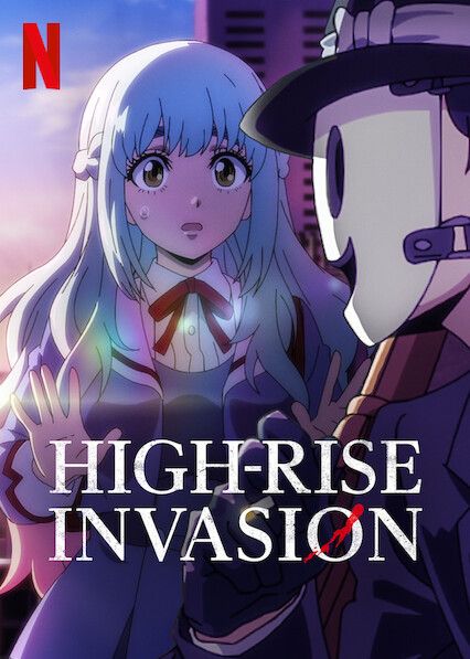 an anime poster with the title highrise invision