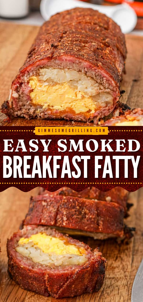 Everyone will be requesting this Smoked Breakfast Fatty every time you host brunch! This easy Breakfast Fatty is stuffed with hash browns, cheese and eggs then rolled up in breakfast sausage and wrapped in a bacon weave. Season it with our mouthwatering Sweet & Smoky Rub and smoke it on your pellet grill.

It’s the best breakfast recipe on your Traeger that no one will forget. I mean, it wraps all your favorite breakfast foods into one dish! Breakfast Fatty, Bacon Weave, Pellet Smoker Recipes, Yummy Food Recipes, Breakfast Sausage Recipes, Traeger Recipes, Pellet Grill Recipes, Smoked Meat Recipes, Smoked Cooking