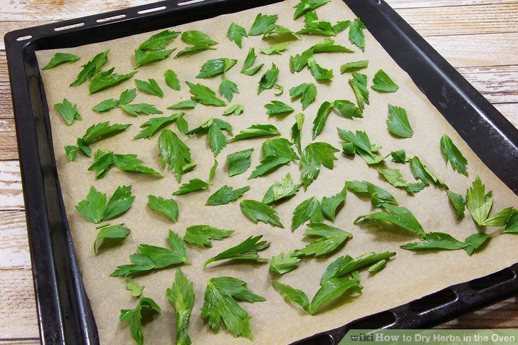 the leaves are on top of the baking sheet