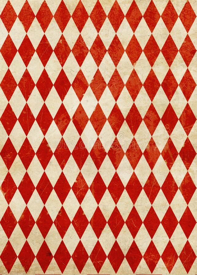 an old red and white checkerboard background with grungy edges royalty illustration