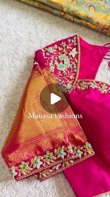 Manasa Fashions, Simple Work, Simple Blouse, Designer Blouses, Hyderabad, Blouse Designs, Link In Bio, Blouses, Quick Saves