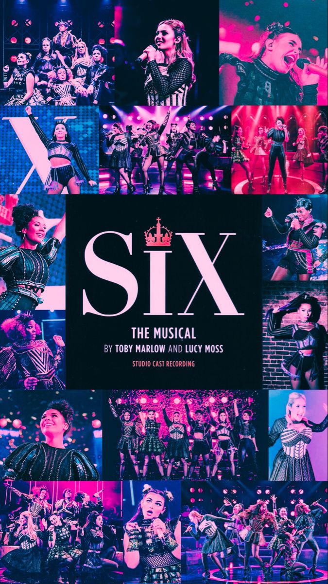 six the musical poster with many different images