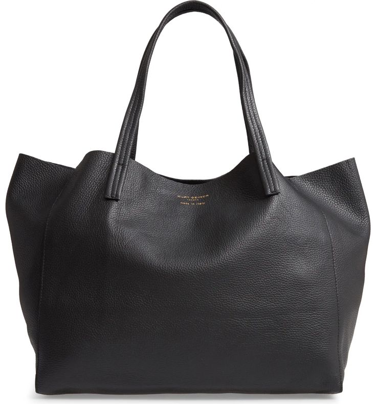 Kurt Geiger London Violet Leather Tote | Nordstromrack London Bag, London Bags, Black Leather Tote Bag, Large Leather Tote, Black Leather Tote, Tote Bag Leather, Shopper Tote, Black Tote, Kurt Geiger