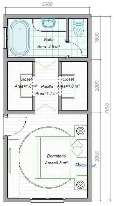 the floor plan for a small bathroom with an attached toilet and sink, along with a shower