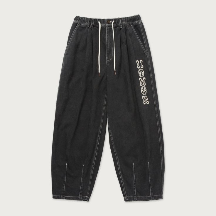 Baggy Five-pocket Pants For Streetwear, Washed Black Streetwear Pants For Spring, Spring Streetwear Washed Black Pants, Washed Black Pants For Spring Streetwear, Baggy Washed Black Hip Hop Bottoms, Baggy Cropped Pants For Streetwear, Relaxed Fit Grunge Bottoms For Streetwear, Washed Black Cotton Hip Hop Bottoms, Grunge Relaxed Fit Bottoms For Streetwear