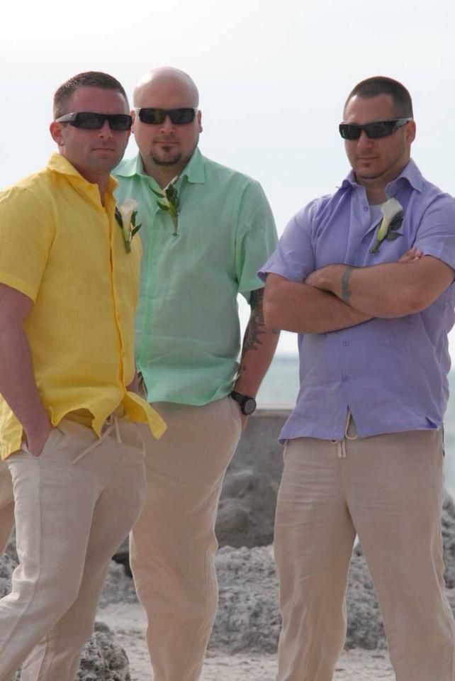 Cici H Shared "These guys looked amazing.. Thank you for fantastic clothes." Fitted Button-up Shirt For Vacation, Fitted Button-up Short Sleeve Shirt For Vacation, Fitted Collared Short Sleeve Shirt For Beach, Fitted Short Sleeve Shirt For Vacation, Fitted Collared Short Sleeve Beach Shirt, Summer Short Sleeve Shirt With Collared Neckline, Fitted Collared Tops For Beach Season, Casual Summer Shirt With Collared Neckline, Fitted Collared Short Sleeve Shirt For Summer