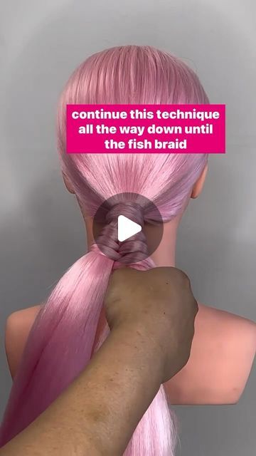 Daina | Braider + Educator on Instagram: "Fish Tail Braid Tutorial   Stylist Credits: @academia_campe   #braids #howtobraid #reelsinstagram #explore #braidbosssociety #braid #fishtailbraid" Fish Braids Tutorial, How To Fish Tail Braid Step By Step, Fish Tales Braid, How To Fish Tail Braid, Fish Braid Tutorial, Fish Tail Hairstyles, Fish Braid Hairstyles, Fishtail Braid How To, Fishtail Braid Tutorial