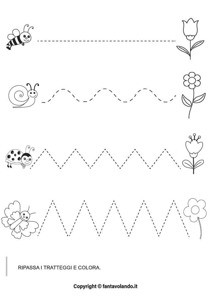 printable worksheet for children to learn how to write and draw