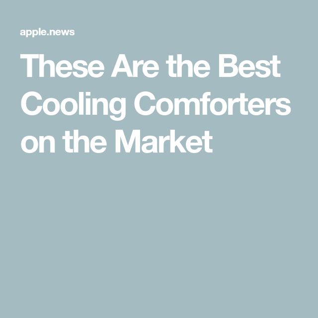 the words, these are the best cooling comforters on the market in white text