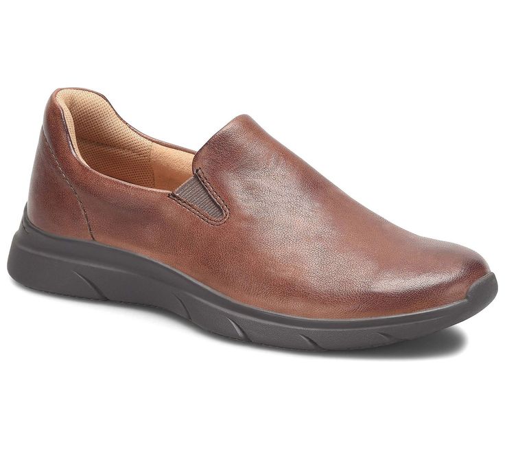 Count on Comfortiva leather slip-ons for all-day comfort. The sporty, slip-resistant sole make it perfect for any occasion, while the signature footbed cushions your every step. From Comfortiva. Comfortable Leather Walking Shoes With Leather Footbed, Leather Footbed Slip-on Walking Shoes, Leather Slip-on Walking Shoes With Ortholite Insole, Comfortable Leather Slip-ons With Cushioned Footbed, Slip-on Walking Shoes With Removable Insole, Comfortable Leather Walking Shoes With Ortholite Insole, Leather Walking Shoes With Cushioned Footbed For Work, Classic Slip-on Walking Shoes With Leather Footbed, Leather Slip-on Walking Shoes