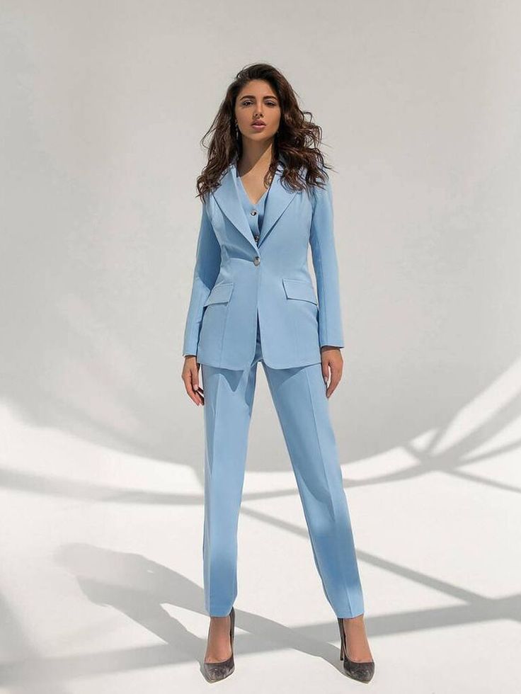 Female Bridesmaid Suit, Woman Suits Wedding Guest, Wedding Pantsuit Bridesmaid, Bridesmaid Trousers Outfit, Womens Suit For Wedding, Suit For Wedding Guest Woman, Bridesmaid Suits For Women Blue, Pant Suit Bridesmaid, Bridesmaids Suits Women