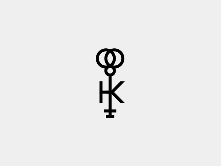 the letter k is made up of two letters, one with an upside down symbol