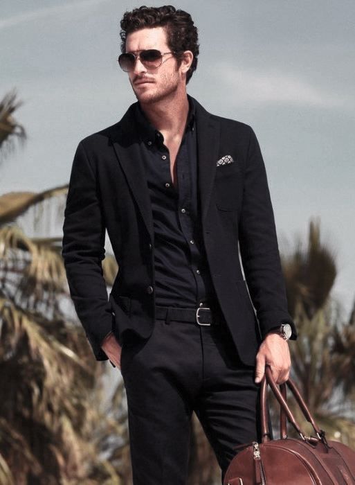 Modern Male Fashion Stles All Black Outfits Suits All Black Blazer Outfit, Black Blazer Outfit Men, Blazer Men Outfit, Blazer Outfits For Men, Black Blazer Style, Black Blazer Men, Black Blazer Outfit, Blazer Outfits Men, Outfit Blazer