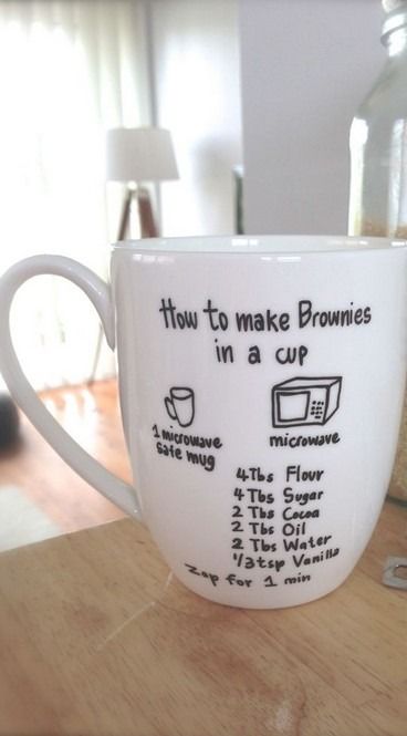 a coffee cup with instructions for how to make proms in a cup