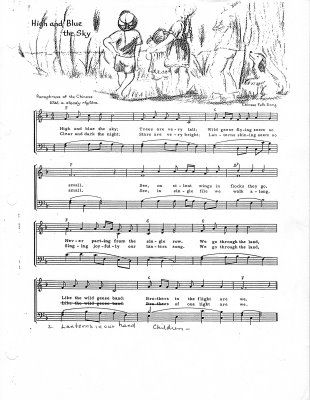 an old sheet music page with the words high school blues