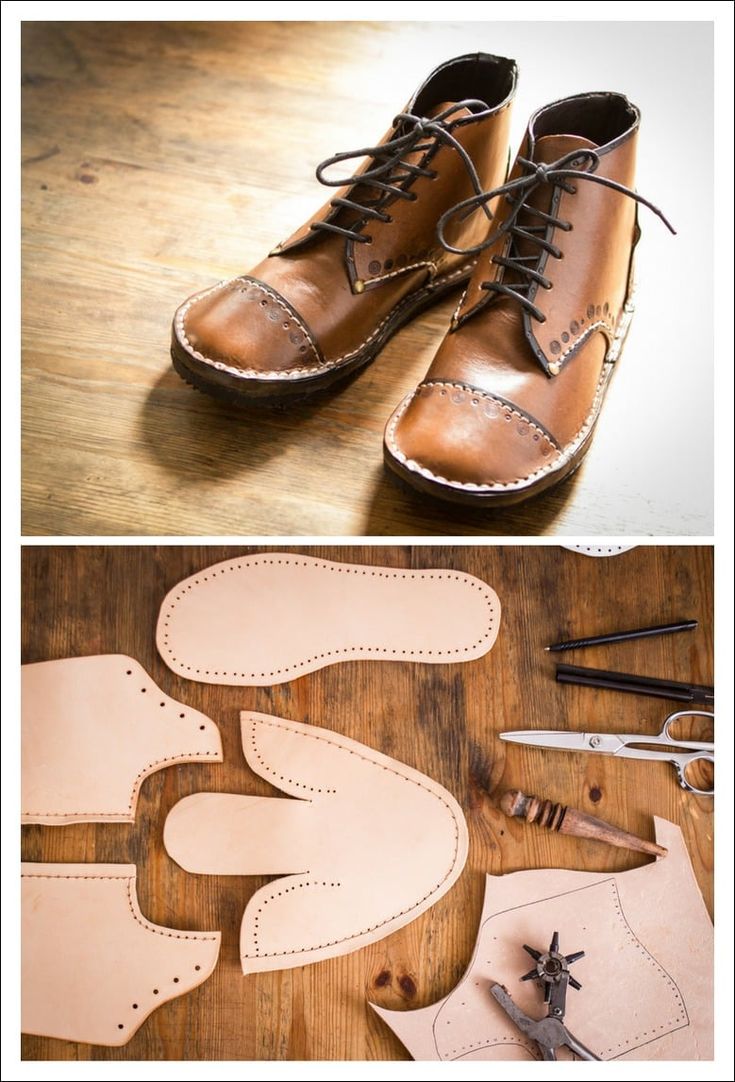 Leather Boots Diy, Diy Boots, Homemade Shoes, Make Your Own Shoes, Boots Diy, Hantverk Diy, Boots Patterns, Shoe Crafts, Handmade Leather Shoes