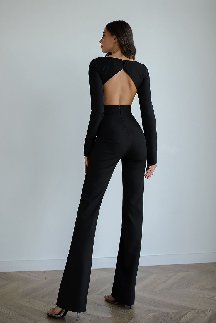 Backless Midi Dress, Black Attire, Evening Jumpsuit, Wear Store, Backless Jumpsuit, Maxi Dress Sale, Blouse Sale, Suits For Sale, Silk Slip Dress