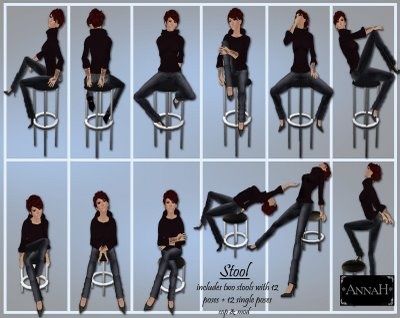 a woman sitting on top of a chair in different poses and posing for the camera