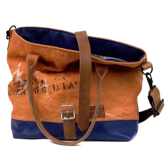 Orange+Canvas+Leather+Tote+//+Upcycled+and+Handmade+by+peace4you,+$355.00 Upcycled Canvas Shoulder Bag For Daily Use, Casual Waxed Canvas Shoulder Bag With Luggage Sleeve, Eco-friendly Waxed Canvas Travel Bag, Daily Use Upcycled Satchel Shoulder Bag, Casual Canvas Bags With Upcycled Details, Casual Brown Upcycled Shoulder Bag, Upcycled Satchel Bag For Everyday Use, Upcycled Waxed Canvas Bags For Everyday Use, Everyday Upcycled Satchel Bag